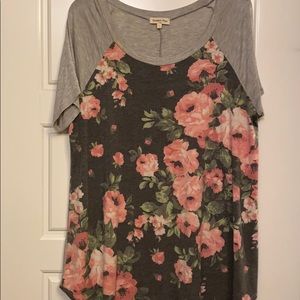 Sweet pea floral tunic